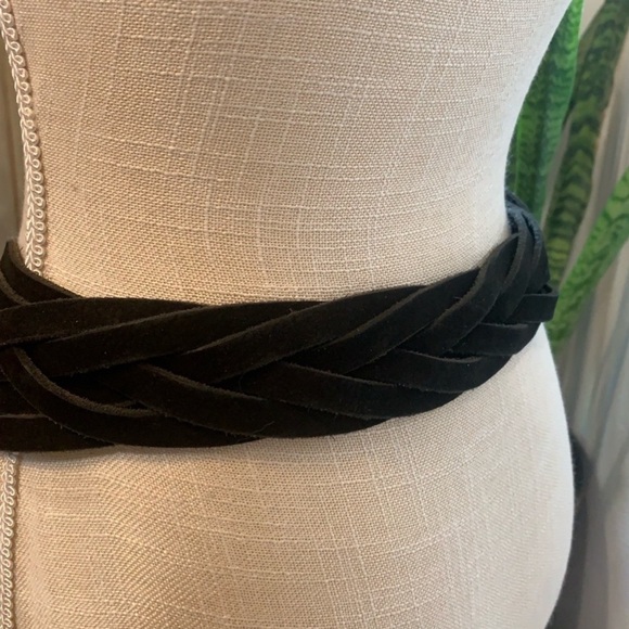 Lastchance! All Saints 100% black leather braided belt EUC - Picture 4 of 10